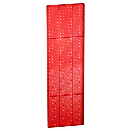 Azar Displays 13.5" x 44" Pegboard Panel - One sided, PK2 771344-RED